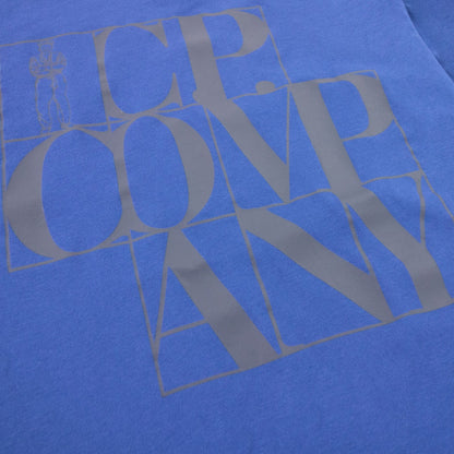 Cp Company C.p Block Man Tshirt Blue Quartz 892