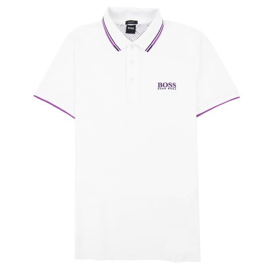 Hugo Boss Paddy Pro Golf Polo Shirt White 105