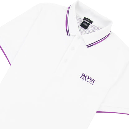 Hugo Boss Paddy Pro Golf Polo Shirt White 105