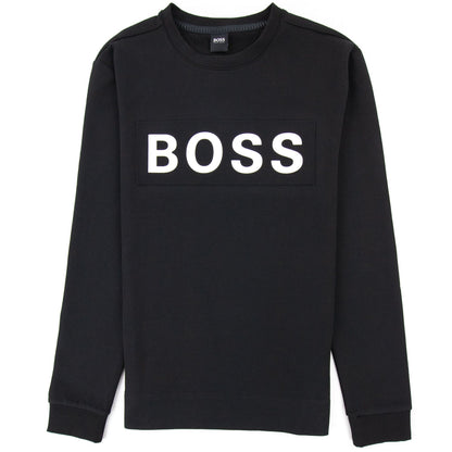 Hugo Boss Salbo 1 Printed Logo Sweatshirt Black 001