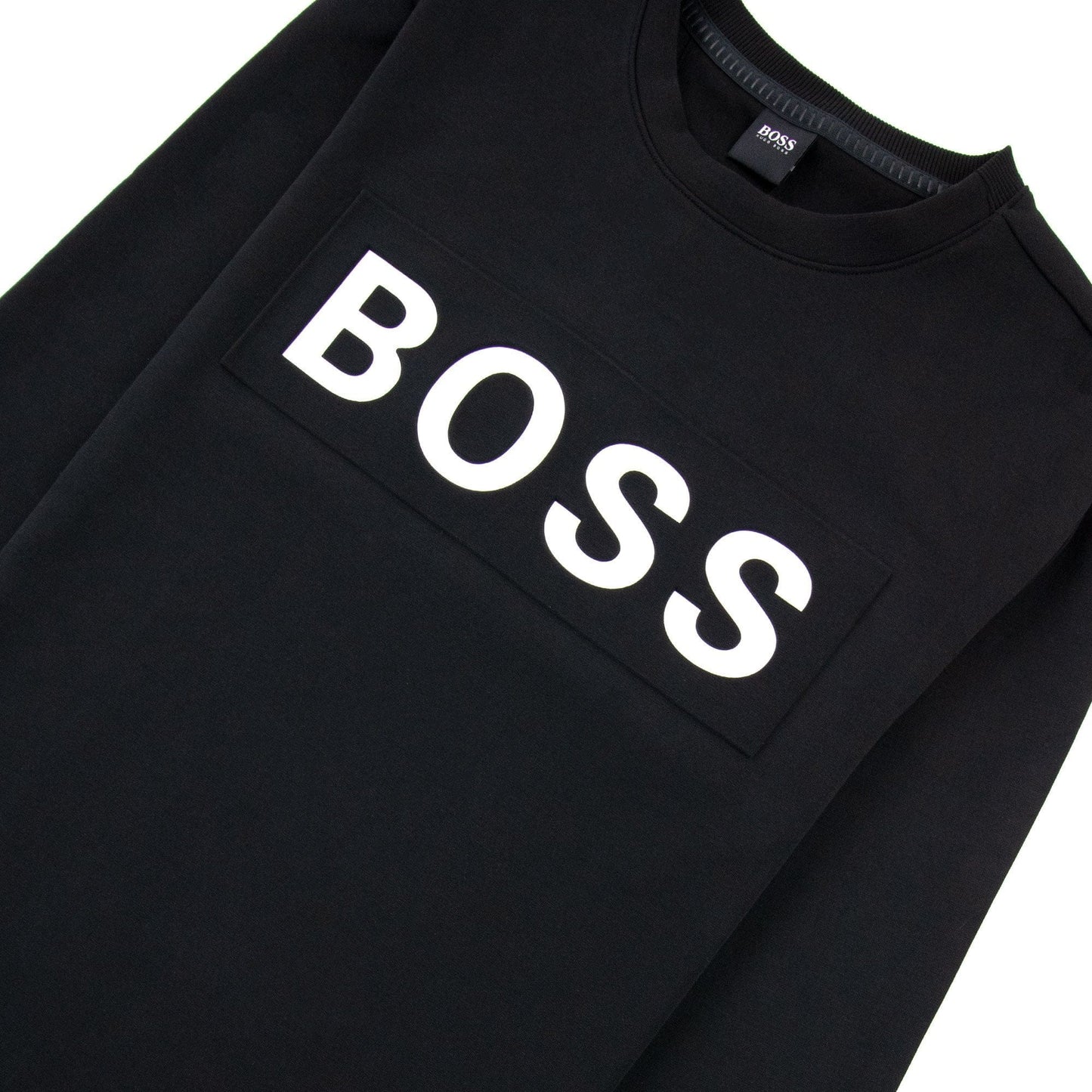Hugo Boss Salbo 1 Printed Logo Sweatshirt Black 001