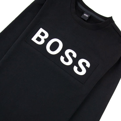 Hugo Boss Salbo 1 Printed Logo Sweatshirt Black 001