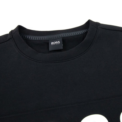 Hugo Boss Salbo 1 Printed Logo Sweatshirt Black 001