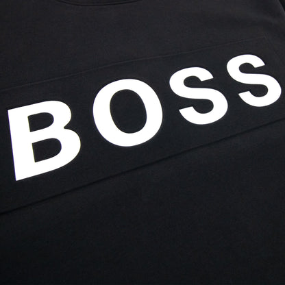 Hugo Boss Salbo 1 Printed Logo Sweatshirt Black 001