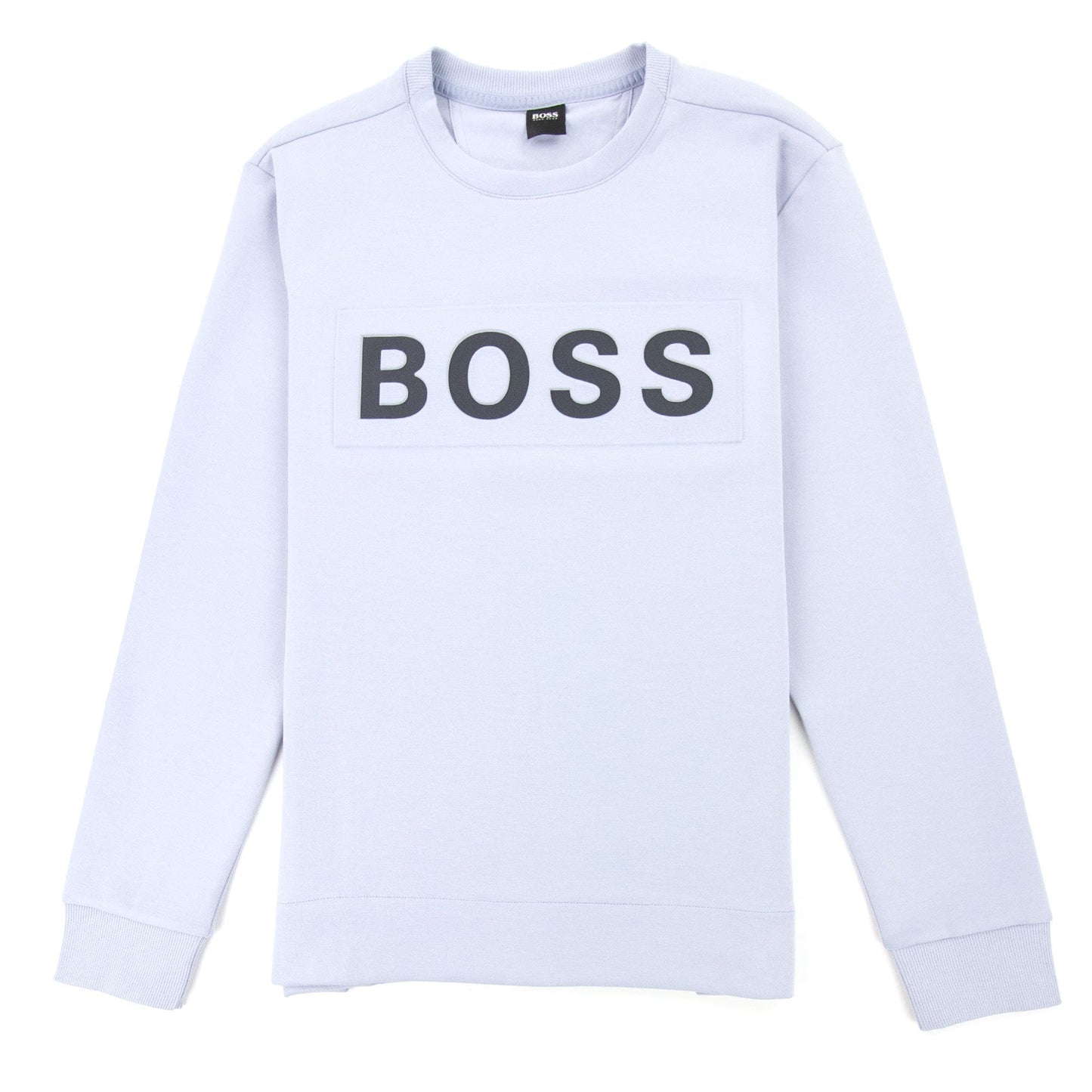 Hugo Boss Salbo 1 Printed Logo Sweatshirt Light Blue 481