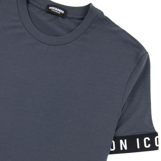 Dsquared2 Swim Shorts & Underwear Dsq2 Icon Arm Band T-shirt Grey/black