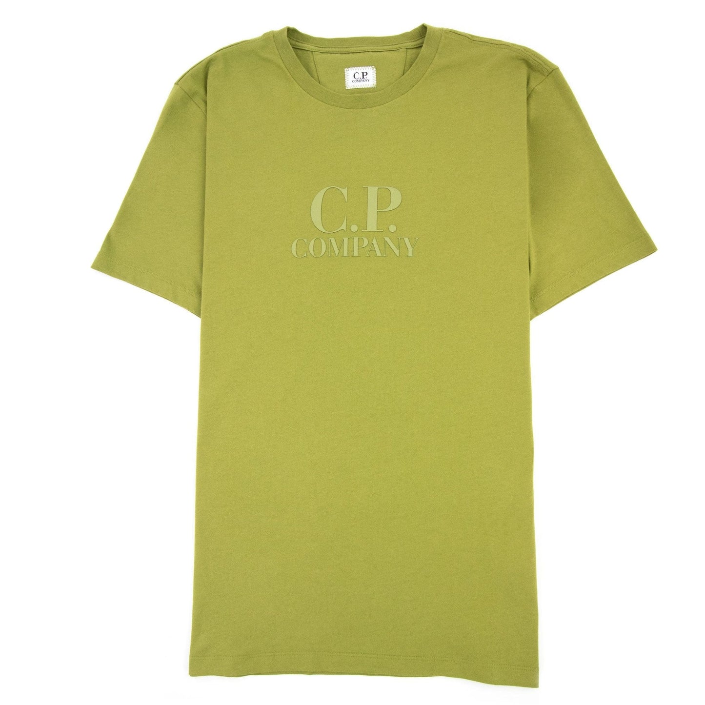 Cp Company 30/1 Jersey Classic Logo T-shirt Green Moss 698