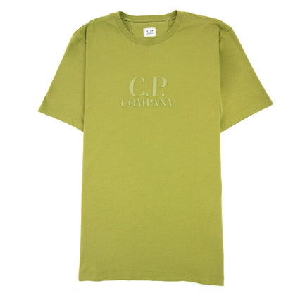 Cp Company 30/1 Jersey Classic Logo T-shirt Green Moss 698