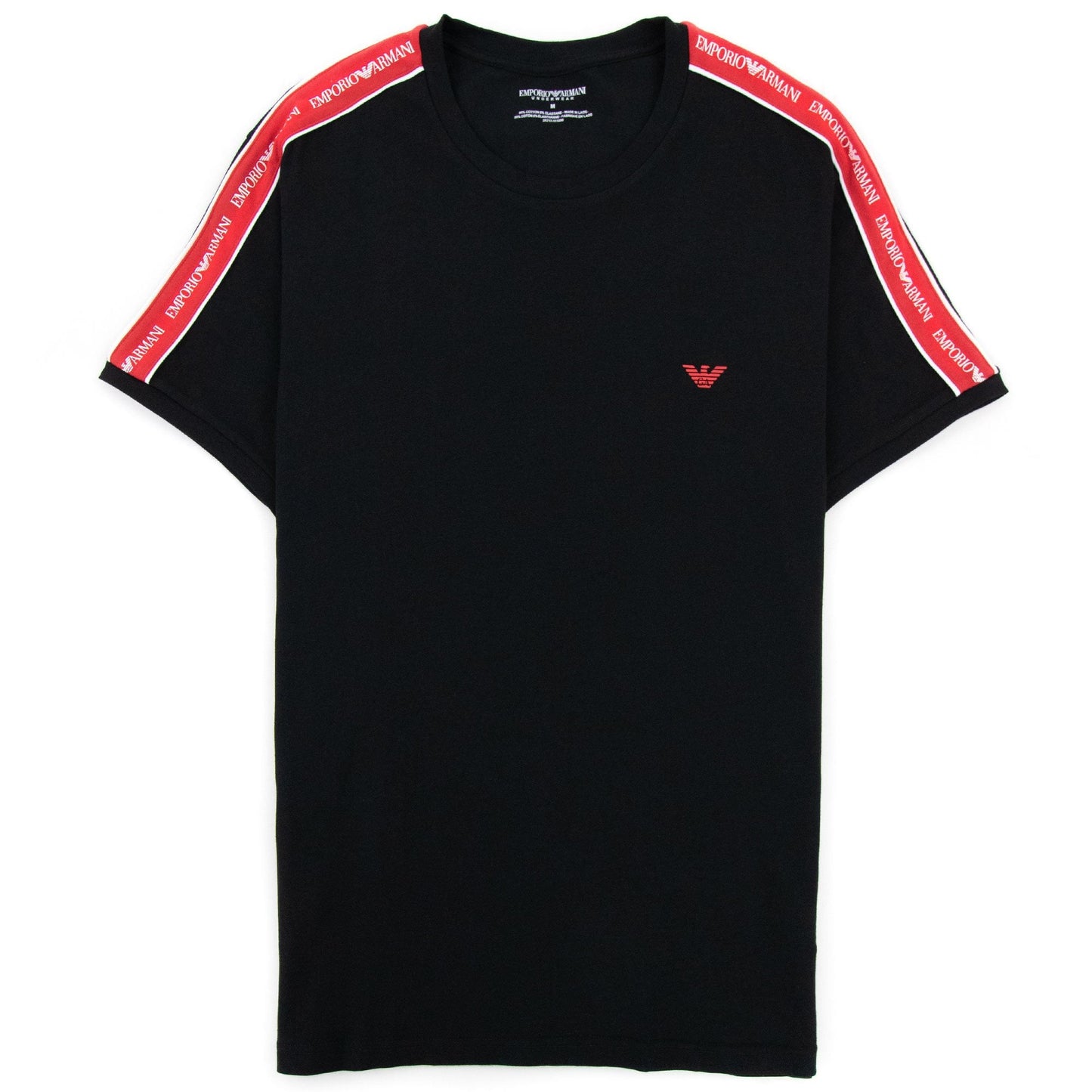 Emporio Armani Core Logo Band Regular Fit T Shirt Black