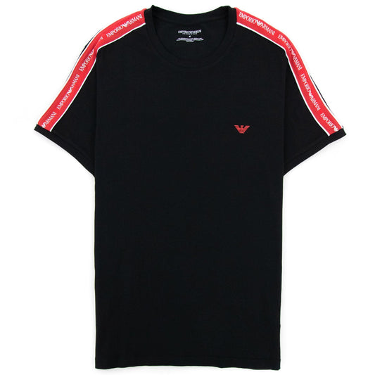 Emporio Armani Core Logo Band Regular Fit T Shirt Black
