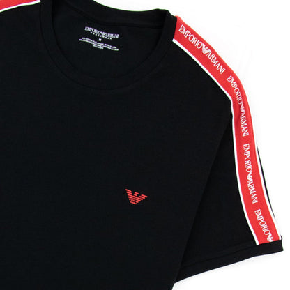 Emporio Armani Core Logo Band Regular Fit T Shirt Black