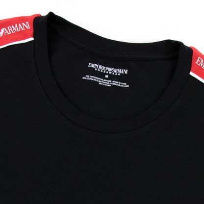 Emporio Armani Core Logo Band Regular Fit T Shirt Black