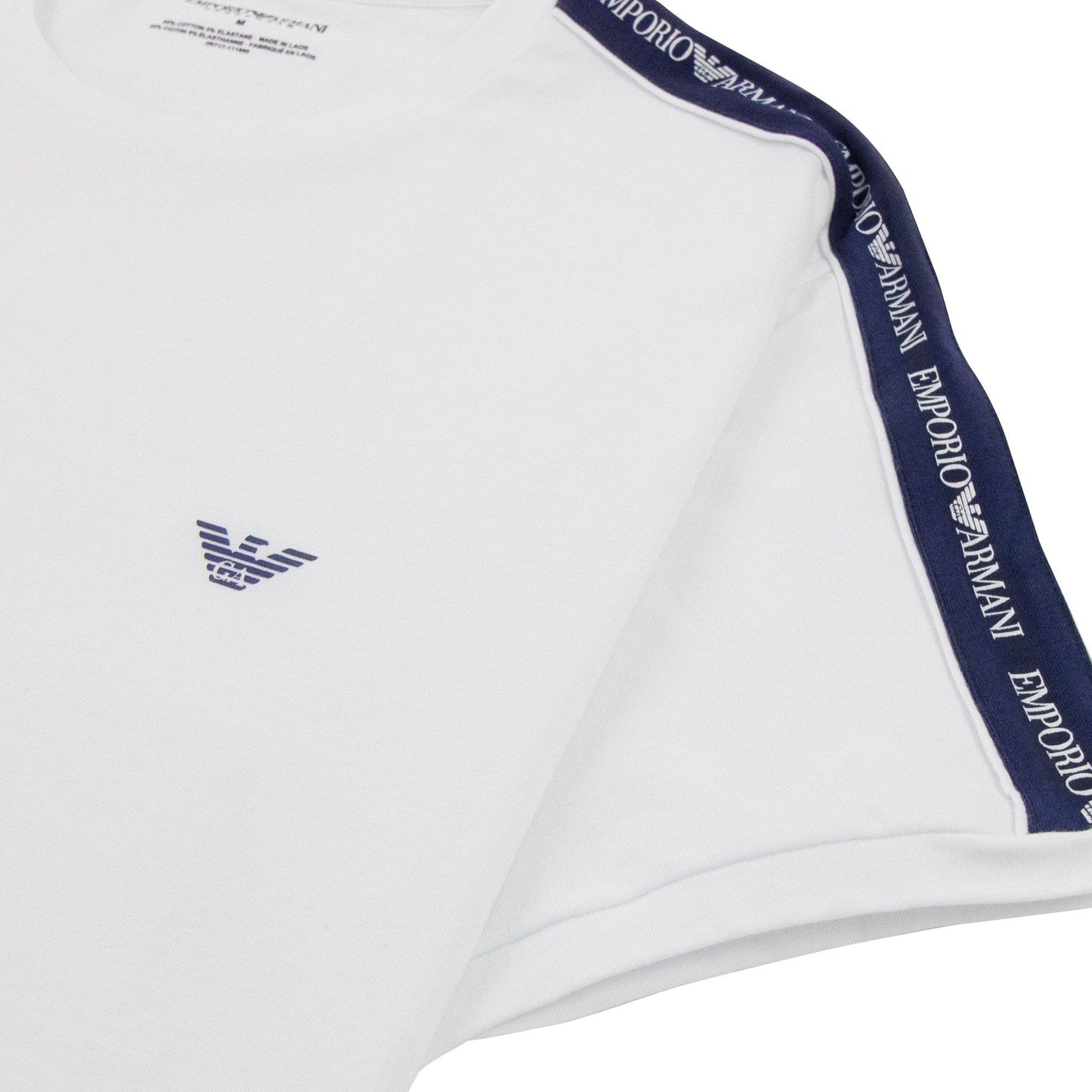 Emporio Armani Core Logo Band Regular Fit T Shirt White