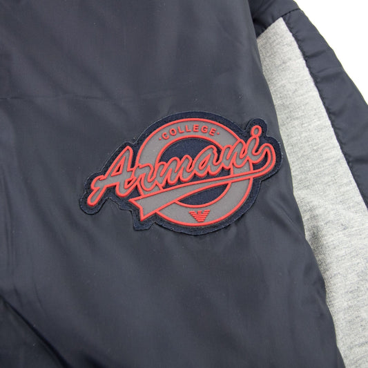 Armani Junior Rubber Logo Nylon Mix Jacket Bicolore