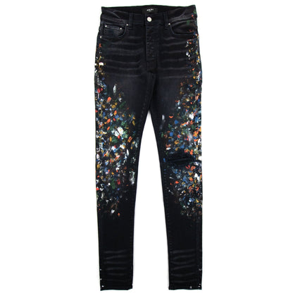 Amiri Skinny Painter Jeans Aged Black