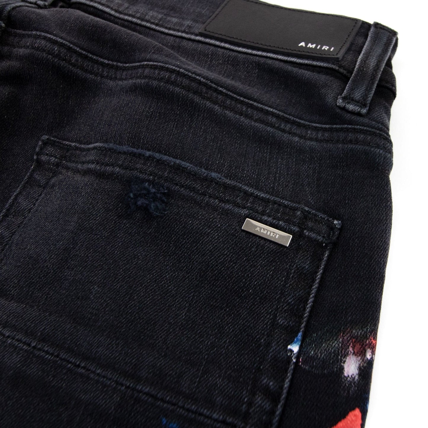 Amiri Skinny Painter Jeans Aged Black