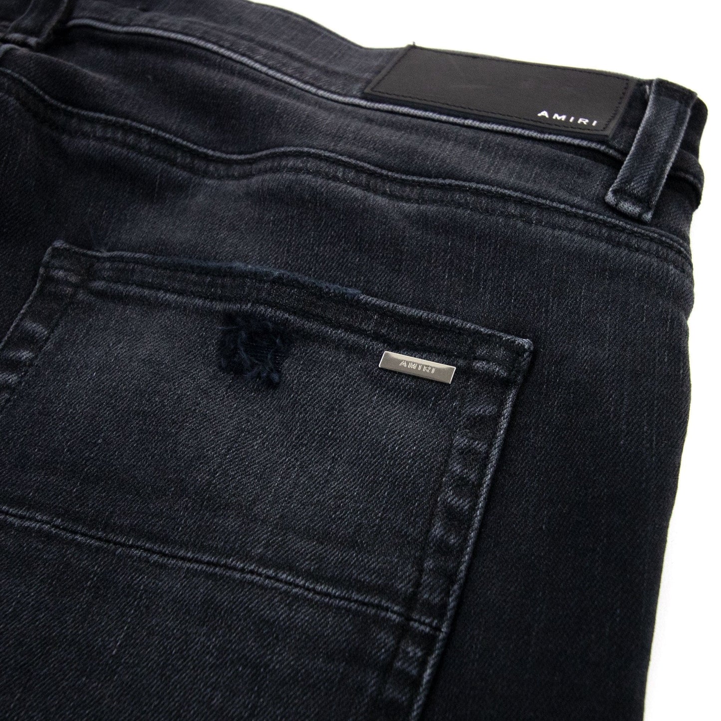 Amiri Mx1 Cracked Paint Jeans Aged Black