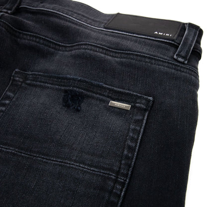 Amiri Mx1 Cracked Paint Jeans Aged Black