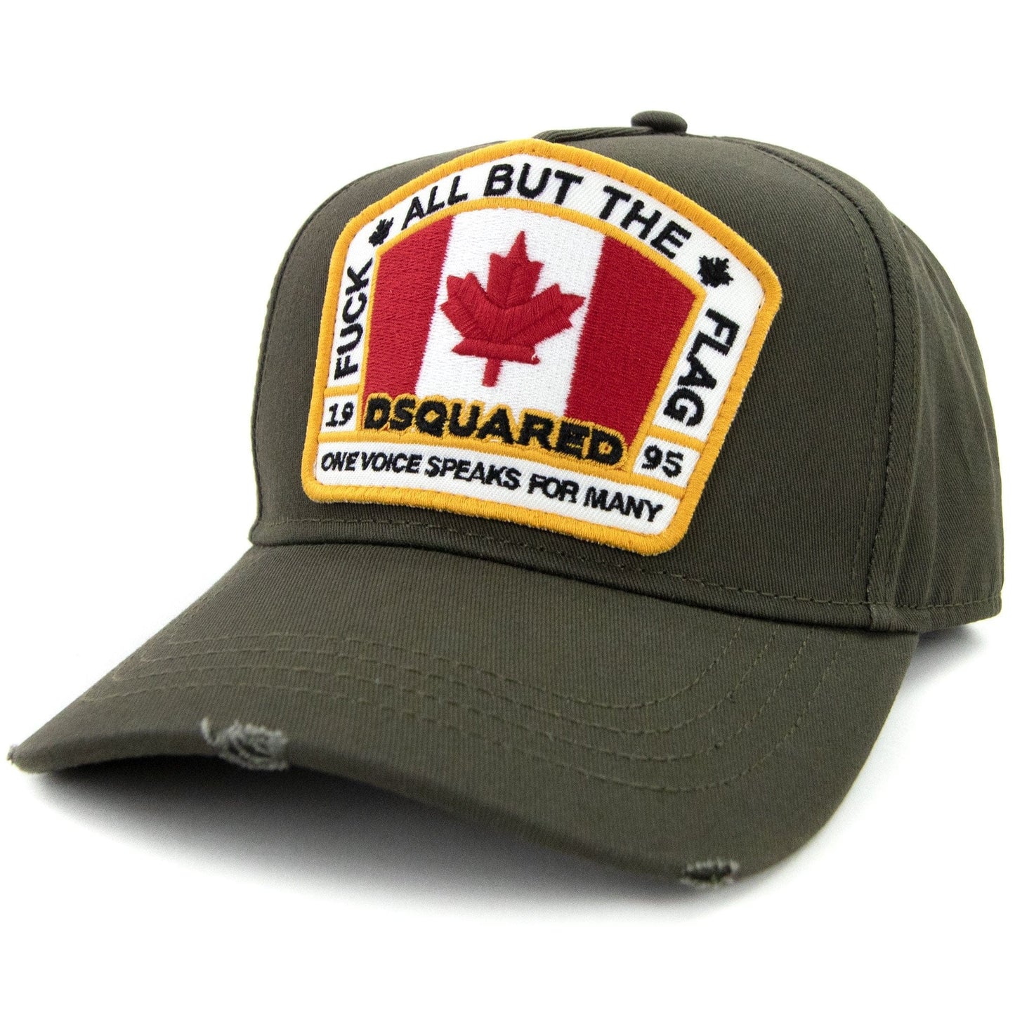 Dsquared2 Canadian Flag Baseball Cap Military Green