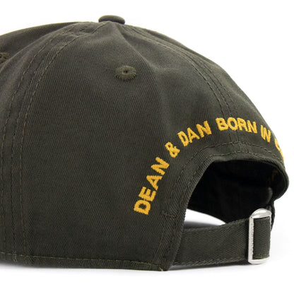 Dsquared2 Canadian Flag Baseball Cap Military Green