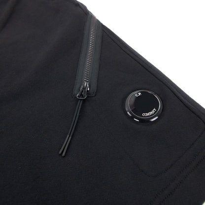 Cp Company Diagonal Raised Fleece Shorts Black 999