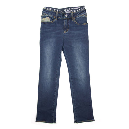 Armani Jeans Raw Denim Jnr Dark Denim