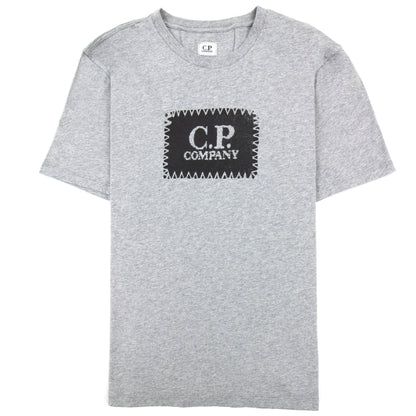 Cp Company Patch Logo T-shirt Grey Black