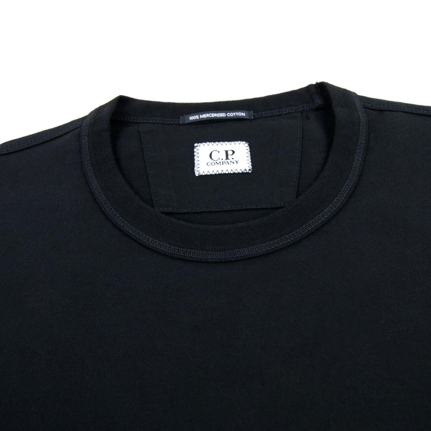 Cp Company 30/2 Mercerized Jersey Sailor T Shirt Black 999