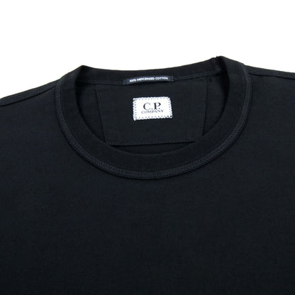 Cp Company 30/2 Mercerized Jersey Sailor T Shirt Black 999