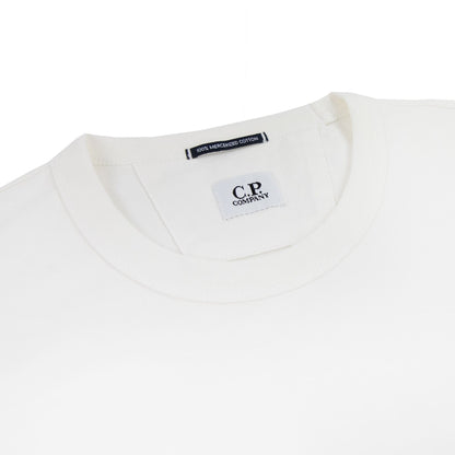 Cp Company 30/2 Mercerized Jersey Sailor T Shirt White 103