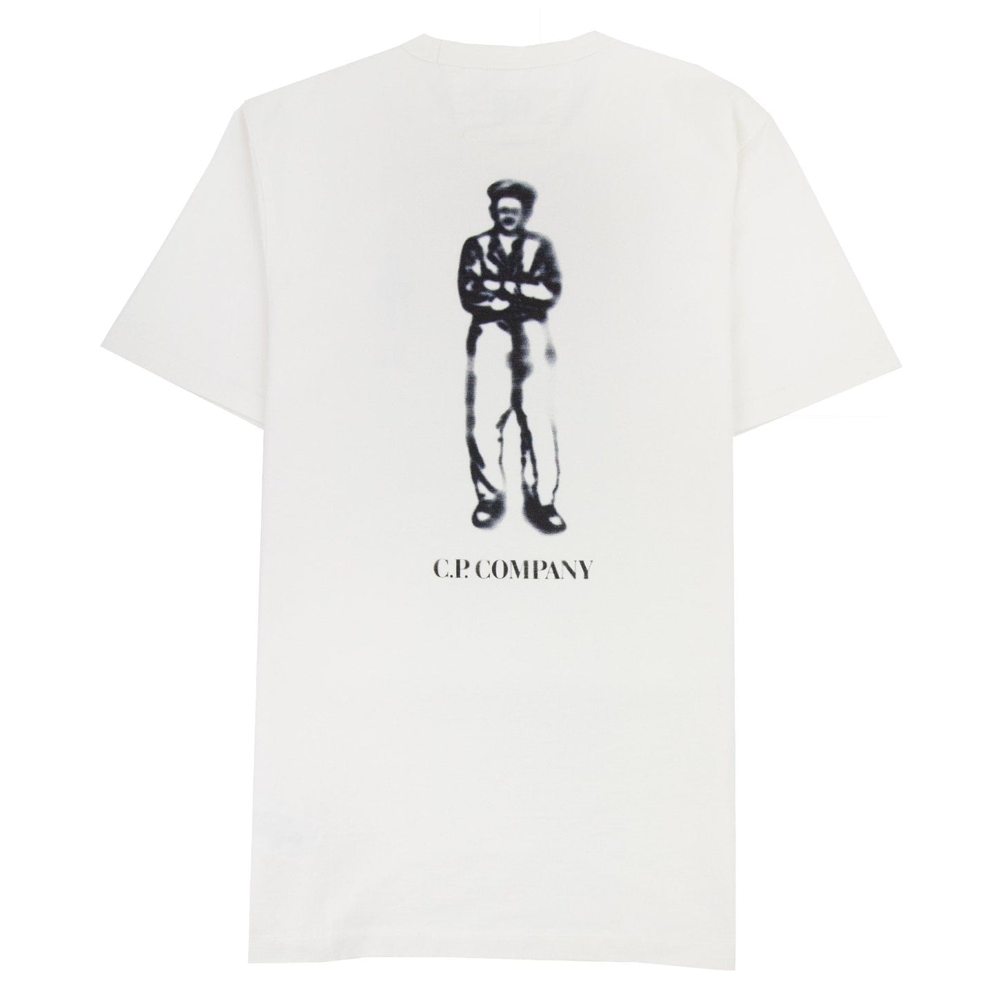 Cp Company 30/2 Mercerized Jersey Sailor T Shirt White 103