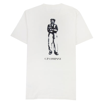 Cp Company 30/2 Mercerized Jersey Sailor T Shirt White 103