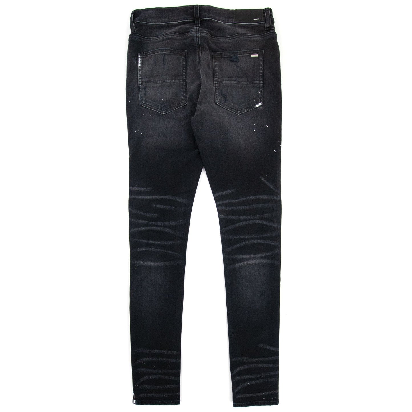 Amiri Mx1 Plaid Jeans Aged Black