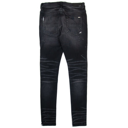 Amiri Mx1 Plaid Jeans Aged Black