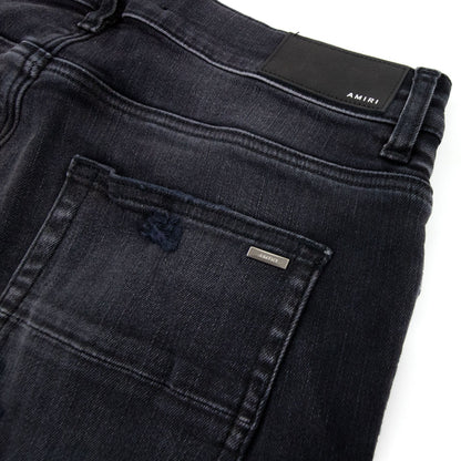 Amiri Mx1 Plaid Jeans Aged Black