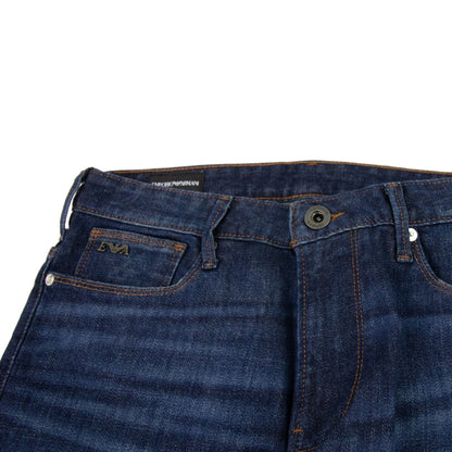 Emporio Armani J06 Sandblasted Denim Jeans Denim Blue 0942