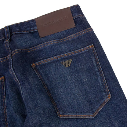 Emporio Armani J06 Sandblasted Denim Jeans Denim Blue 0942