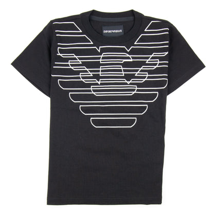 Emporio Armani Jnr Eagle Logo Tshirt Black APR1