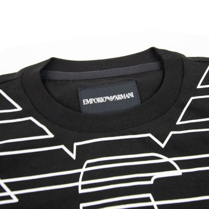 Emporio Armani Jnr Eagle Logo Tshirt Black APR1