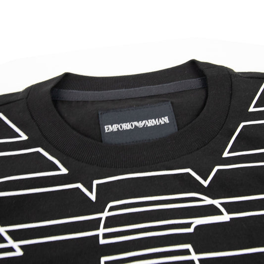 Emporio Armani Jnr Eagle Logo Tshirt Black APR1