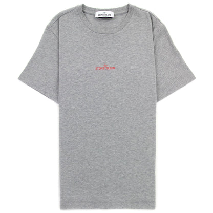 Stone Island Junior Graphic Print T Shirt Grey V0064