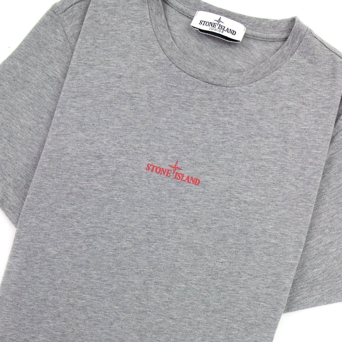 Stone Island Junior Graphic Print T Shirt Grey V0064