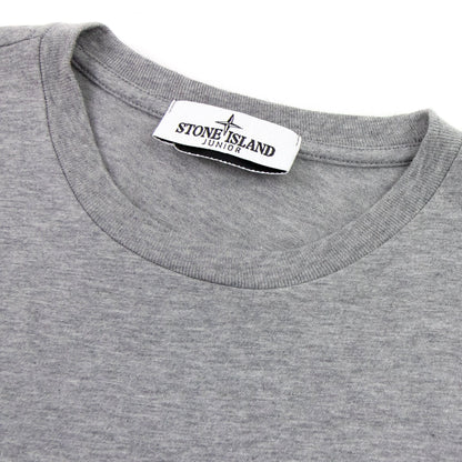 Stone Island Junior Graphic Print T Shirt Grey V0064