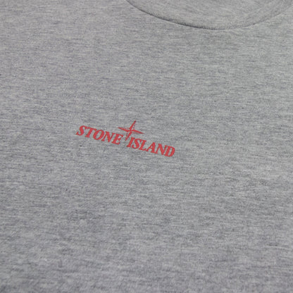 Stone Island Junior Graphic Print T Shirt Grey V0064