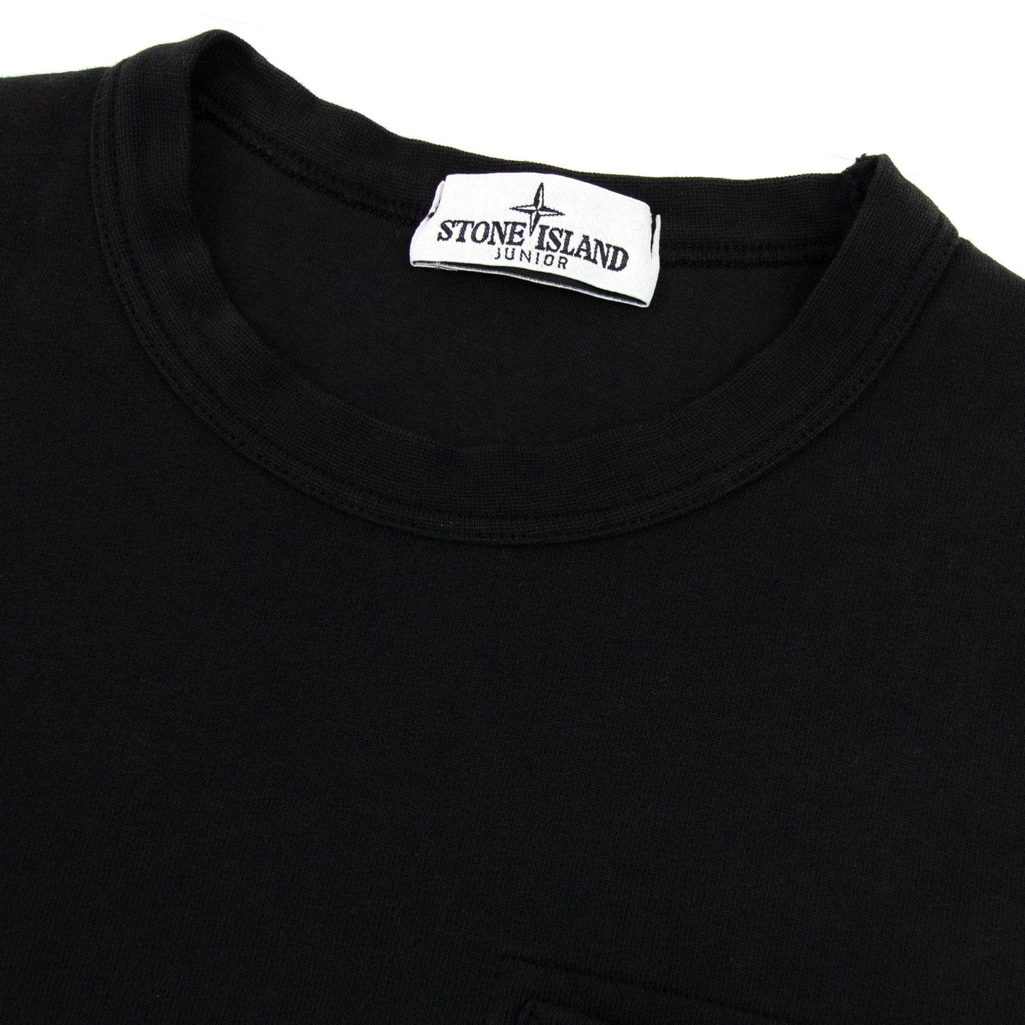 Stone Island Junior 62040 Bubble Gum Print Sweatshirt Black V0029