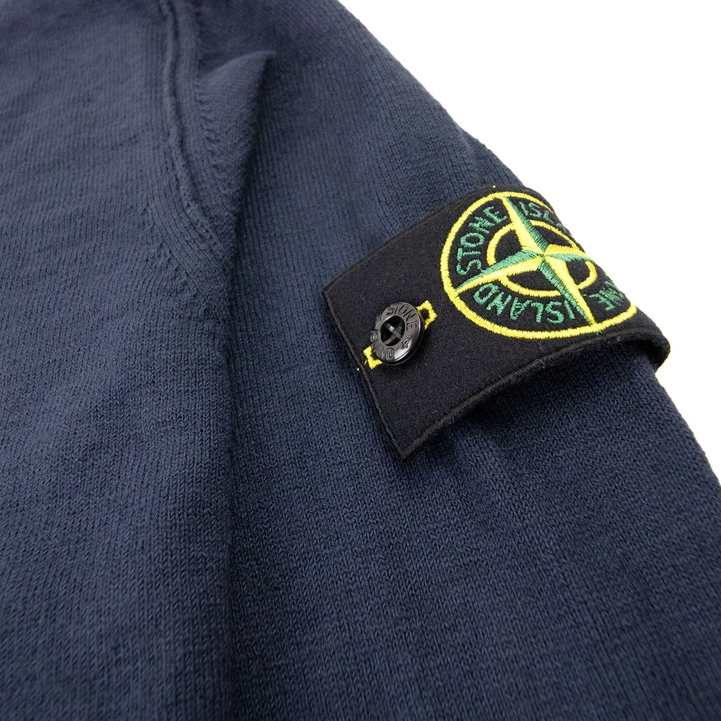 Stone Island 502b0 Fine Knit Sweater Navy Blue V0020