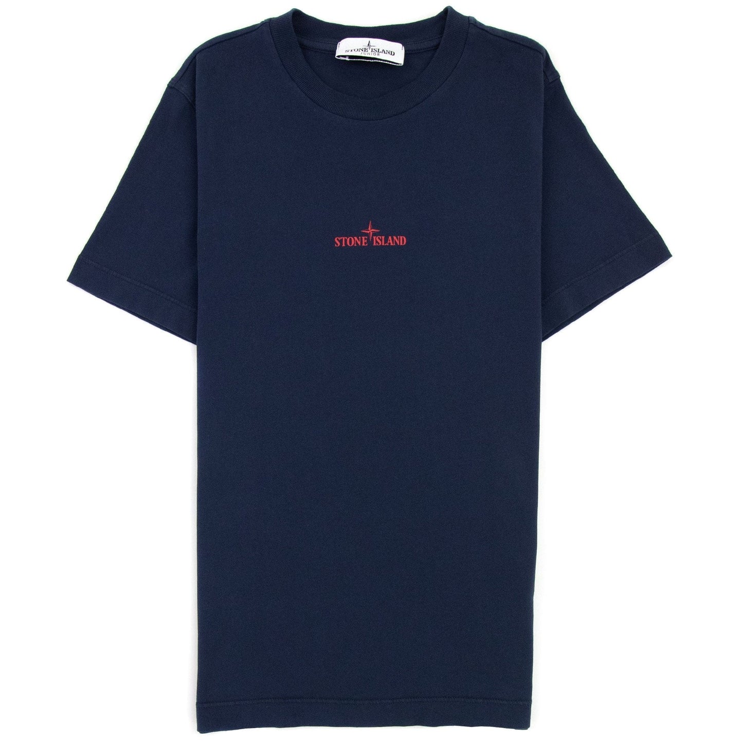 Stone Island Junior Graphic Print T Shirt Navy Blue V0028