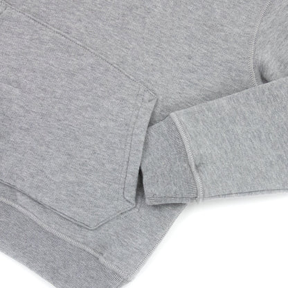 Stone Island Junior Arm Badge Hooded Sweatshirt Grey V0064