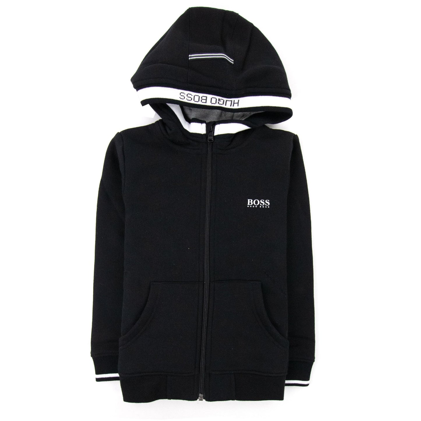 Hugo Boss Junior Fleece Hoody Black