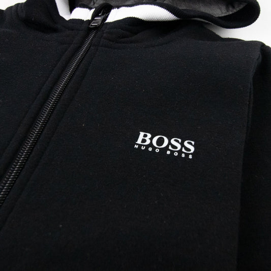 Hugo Boss Junior Fleece Hoody Black